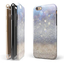 Light Blue and Tan Unfocused Orbs of Light iPhone 6/6s or 6/6s Plus 2-Piece Hybrid INK-Fuzed Case