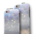 Light Blue and Tan Unfocused Orbs of Light iPhone 6/6s or 6/6s Plus 2-Piece Hybrid INK-Fuzed Case