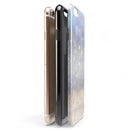 Light Blue and Tan Unfocused Orbs of Light iPhone 6/6s or 6/6s Plus 2-Piece Hybrid INK-Fuzed Case
