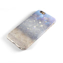 Light Blue and Tan Unfocused Orbs of Light iPhone 6/6s or 6/6s Plus 2-Piece Hybrid INK-Fuzed Case