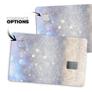 Light Blue and Tan Unfocused Orbs of Light - Premium Protective Decal Skin-Kit for the Apple Credit Card