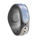Light Blue and Tan Unfocused Orbs of Light - Decal Skin Wrap Kit for the Disney Magic Band