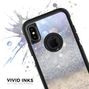 Light Blue and Tan Unfocused Orbs of Light - Skin Kit for the iPhone OtterBox Cases