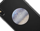 Light Blue and Tan Unfocused Orbs of Light - Skin Kit for PopSockets and other Smartphone Extendable Grips & Stands