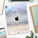 Light Blue and Tan Unfocused Orbs of Light - Full Body Skin Decal for the Apple iPad Pro 12.9", 11", 10.5", 9.7", Air or Mini (All Models Available)