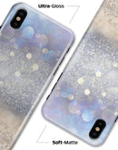 Light Blue and Tan Unfocused Orbs of Light - iPhone X Clipit Case