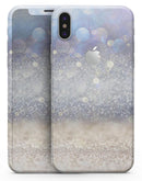 Light Blue and Tan Unfocused Orbs of Light - iPhone X Skin-Kit