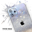 Light Blue and Tan Unfocused Orbs of Light  - Protective Skin Wrap & Decal – Compatible with iPhone SE to iPhone 17 Pro Max (All Models)