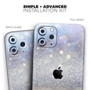 Light Blue and Tan Unfocused Orbs of Light  - Protective Skin Wrap & Decal – Compatible with iPhone SE to iPhone 17 Pro Max (All Models)