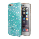 Light Blue and White Watercolor Polka Dots iPhone 6/6s or 6/6s Plus 2-Piece Hybrid INK-Fuzed Case