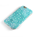 Light Blue and White Watercolor Polka Dots iPhone 6/6s or 6/6s Plus 2-Piece Hybrid INK-Fuzed Case