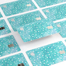 Light Blue and White Watercolor Polka Dots - Premium Protective Decal Skin-Kit for the Apple Credit Card