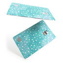 Light Blue and White Watercolor Polka Dots - Premium Protective Decal Skin-Kit for the Apple Credit Card