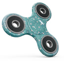 Light Blue and White Watercolor Polka Dots Full-Body Fidget Spinner Skin-Kit