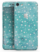 Light Blue and White Watercolor Polka Dots - Skin-kit for the iPhone 8 or 8 Plus