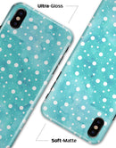 Light Blue and White Watercolor Polka Dots - iPhone X Clipit Case