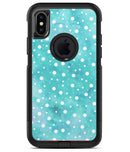 Light Blue and White Watercolor Polka Dots - iPhone X OtterBox Case & Skin Kits