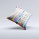 Light Color Planks Ink-Fuzed Decorative Throw Pillow