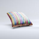 Light Color Planks Ink-Fuzed Decorative Throw Pillow