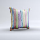 Light Color Planks Ink-Fuzed Decorative Throw Pillow