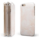 Light Coral Textured Marble iPhone 6/6s or 6/6s Plus 2-Piece Hybrid INK-Fuzed Case