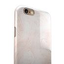 Light Coral Textured Marble iPhone 6/6s or 6/6s Plus 2-Piece Hybrid INK-Fuzed Case