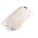 Light Coral Textured Marble iPhone 6/6s or 6/6s Plus 2-Piece Hybrid INK-Fuzed Case