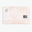 Light Coral Textured Marble - Premium Protective Decal Skin-Kit for the Apple Credit Card