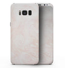 Light Coral Textured Marble - Samsung Galaxy S8 Full-Body Skin Kit