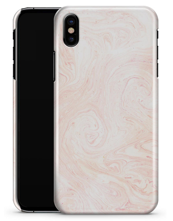Light Coral Textured Marble - iPhone X Clipit Case