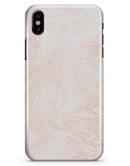 Light Coral Textured Marble - iPhone X Clipit Case