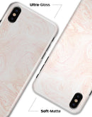 Light Coral Textured Marble - iPhone X Clipit Case