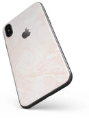 Light Coral Textured Marble - iPhone X Skin-Kit