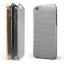 Light Gray Scratched Fabric Pattern iPhone 6/6s or 6/6s Plus 2-Piece Hybrid INK-Fuzed Case