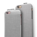 Light Gray Scratched Fabric Pattern iPhone 6/6s or 6/6s Plus 2-Piece Hybrid INK-Fuzed Case