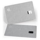 Light Gray Scratched Fabric Pattern - Premium Protective Decal Skin-Kit for the Apple Credit Card