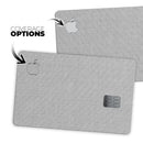 Light Gray Scratched Fabric Pattern - Premium Protective Decal Skin-Kit for the Apple Credit Card