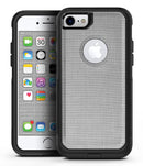 Light Gray Scratched Fabric Pattern - iPhone 7 or 7 Plus Commuter Case Skin Kit