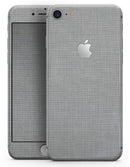 Light Gray Scratched Fabric Pattern - Skin-kit for the iPhone 8 or 8 Plus