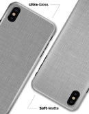 Light Gray Scratched Fabric Pattern - iPhone X Clipit Case