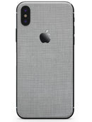 Light Gray Scratched Fabric Pattern - iPhone X Skin-Kit