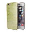Light Green Grunge Micro Square Pattern iPhone 6/6s or 6/6s Plus 2-Piece Hybrid INK-Fuzed Case