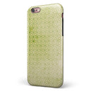 Light Green Grunge Micro Square Pattern iPhone 6/6s or 6/6s Plus 2-Piece Hybrid INK-Fuzed Case