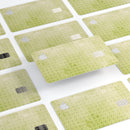 Light Green Grunge Micro Square Pattern - Premium Protective Decal Skin-Kit for the Apple Credit Card