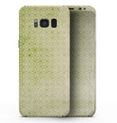 Light Green Grunge Micro Square Pattern - Samsung Galaxy S8 Full-Body Skin Kit