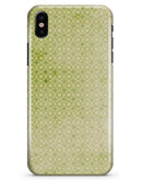 Light Green Grunge Micro Square Pattern - iPhone X Clipit Case
