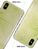 Light Green Grunge Micro Square Pattern - iPhone X Clipit Case
