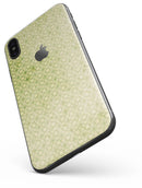 Light Green Grunge Micro Square Pattern - iPhone X Skin-Kit