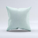 Light Green Scratched Stripe Pattern v4 ink-Fuzed Decorative Throw Pillow