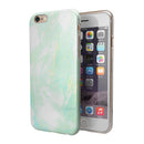 Light Green Textured Marble iPhone 6/6s or 6/6s Plus 2-Piece Hybrid INK-Fuzed Case